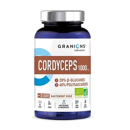 Granions Cordyceps 1000mg Bio 90 gélules - Univers Pharmacie