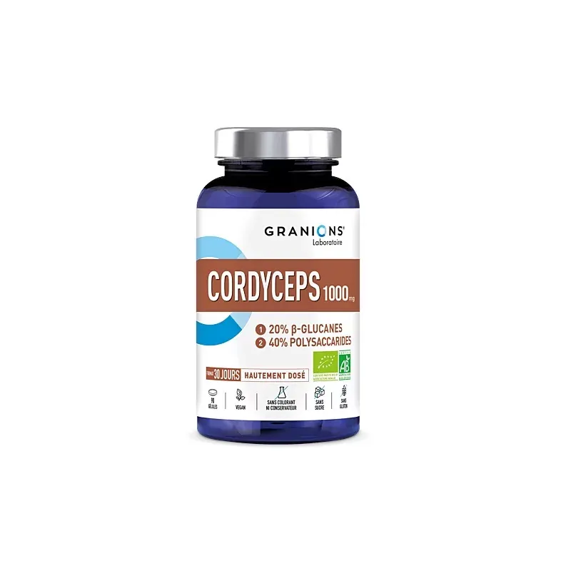 Granions Cordyceps 1000mg Bio 90 gélules - Univers Pharmacie