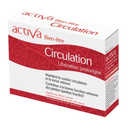 Activa Bien-être Circulation Libération Prolongée 30 gélules - Univers Pharmacie