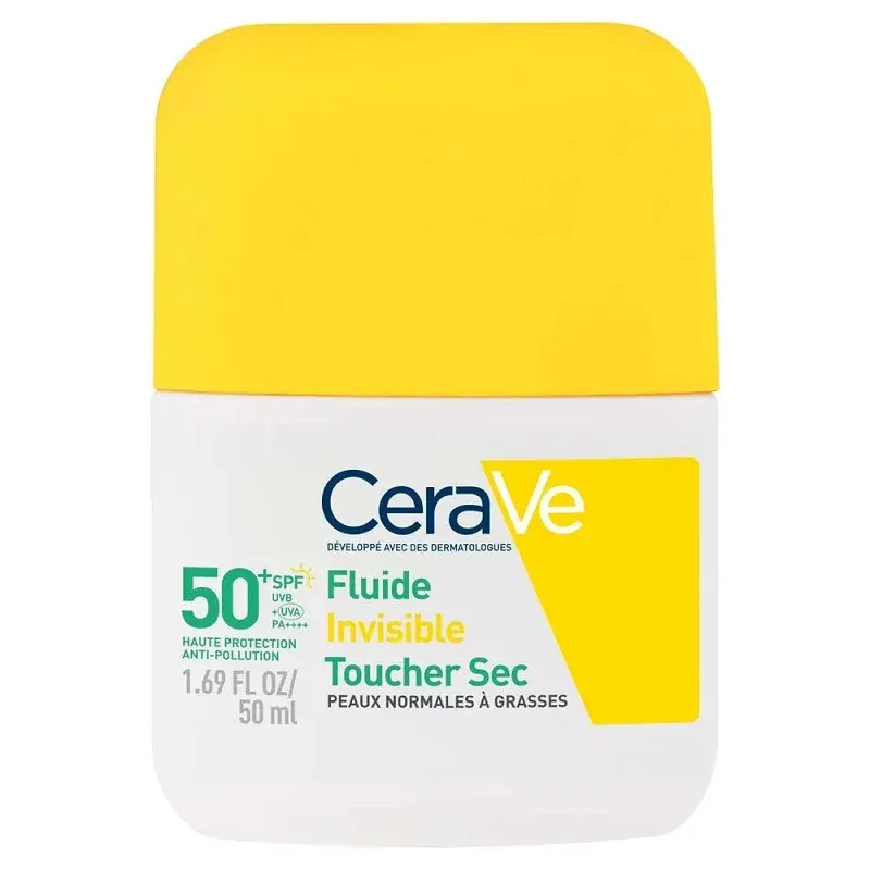 CeraVe Fluide Invisible Toucher Sec SPF50+ 50ml - Univers Pharmacie