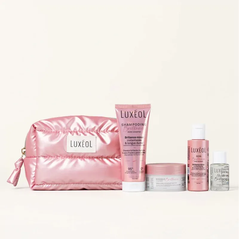 Luxéol Trousse Brillance Shampooing, Masque, Soin et Huile Format Voyage - Univers Pharmacie