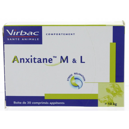 Virbac Anxitane M/L 30 comprimés - Univers Pharmacie