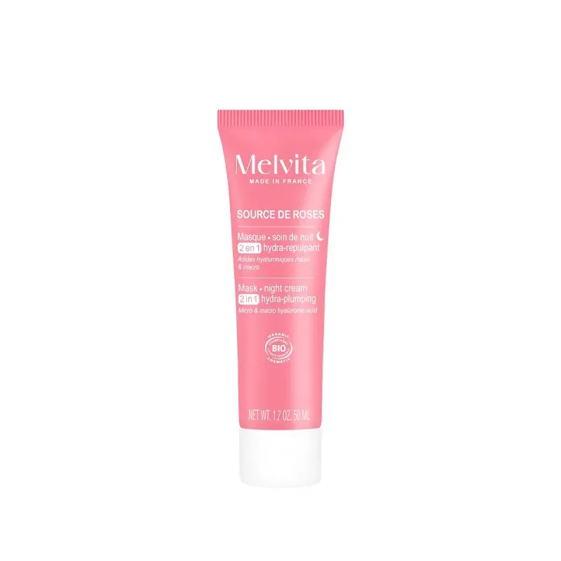 Melvita Source de Roses Masque Soin de Nuit 50ml - Univers Pharmacie
