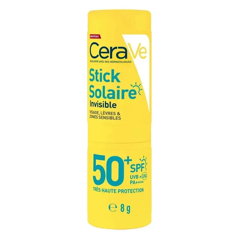 CeraVe Stick Solaire Invisible SPF50+ 8g - Univers Pharmacie