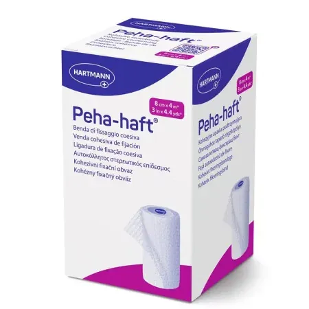Hartmann Peha Haft Bande cohésive Sans Latex 8cmX4m - Univers Pharmacie