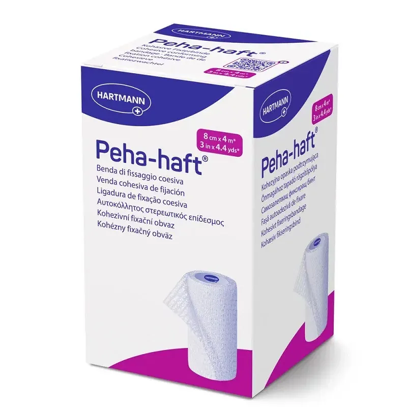 Hartmann Peha Haft Bande cohésive Sans Latex 8cmX4m - Univers Pharmacie