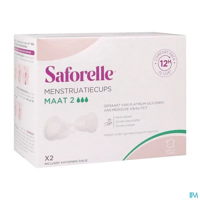 Saforelle Coupe Menstruelle Taille 2 X2 - Univers Pharmacie