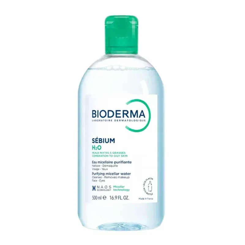 Bioderma Sébium H2O Eau Micellaire Nettoyante Purifiante 500ml - Univers Pharmacie