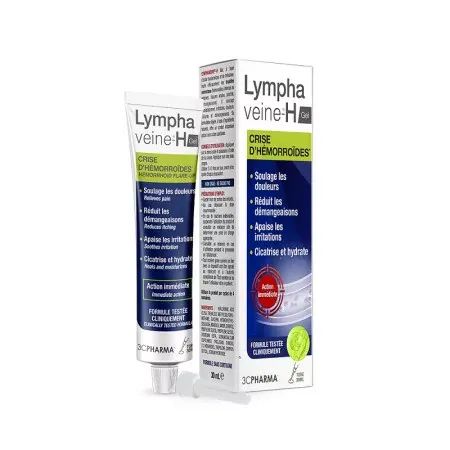3CPharma Lymphaveine-H Gel Crise d'hémorroïdes 30ml - Univers Pharmacie