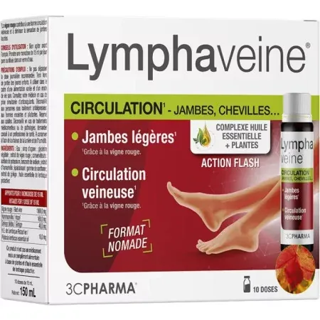 3CPharma Lymphaveine Circulation 10 doses - Univers Pharmacie
