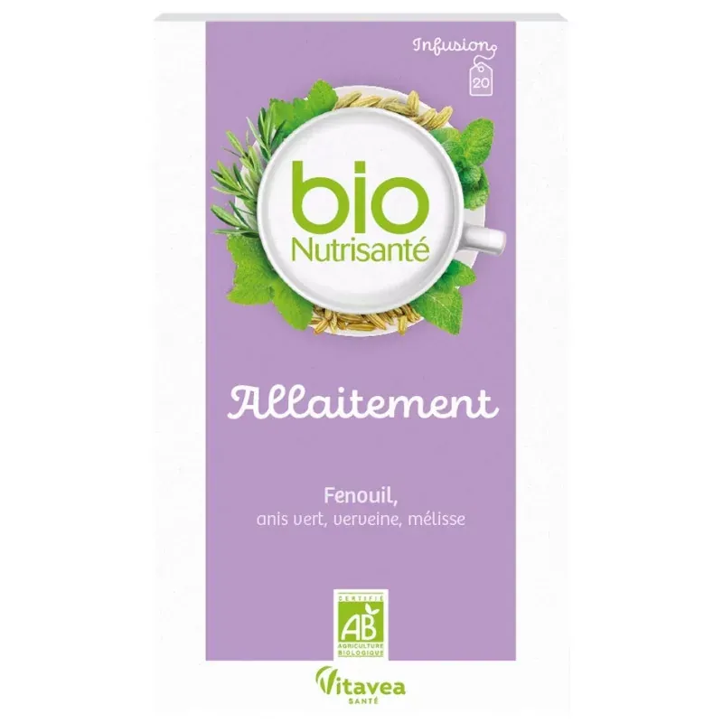 Vitavea Bio Nutrisanté Allaitement Tisane 20 sachets - Univers Pharmacie