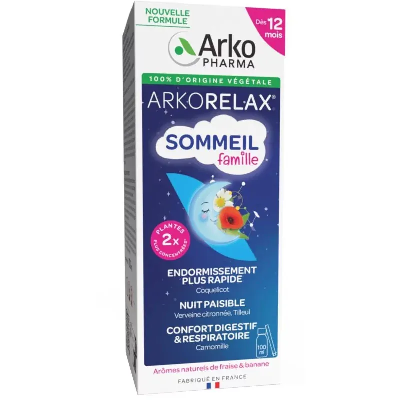 Arkopharma Arkorelax Sommeil Famille Sirop 100ml - Univers Pharmacie