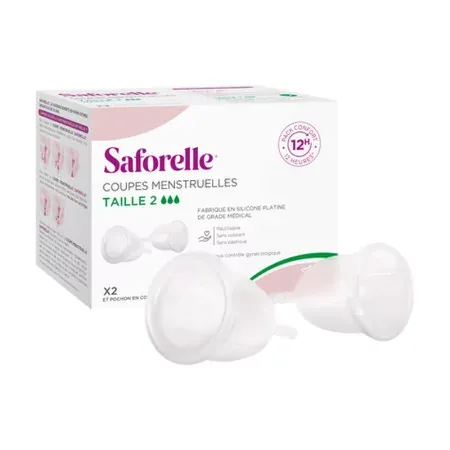 Saforelle Coupe Menstruelle Taille 2 X2 - Univers Pharmacie