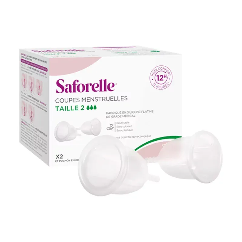Saforelle Coupe Menstruelle Taille 2 X2 - Univers Pharmacie