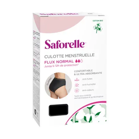 Saforelle Culotte Menstruelle Flux Normal Taille 34/36 - Univers Pharmacie