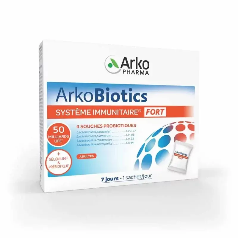 Arkopharma ArkoBiotics Système Immunitaire Fort 7 sachets - Univers Pharmacie