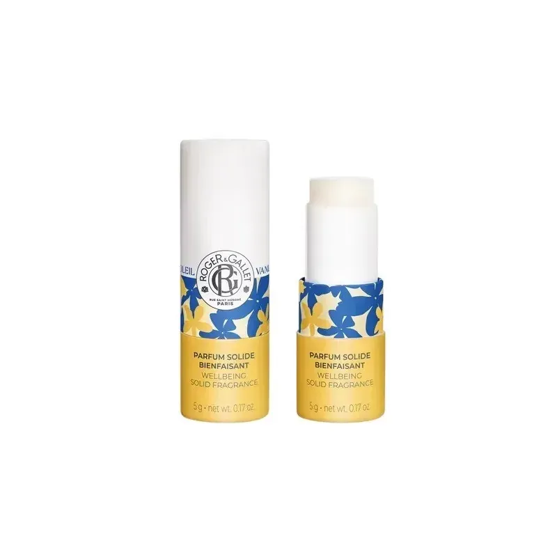 Roger & Gallet Parfum Solide Bienfaisant Vanille Soleil 5g - Univers Pharmacie
