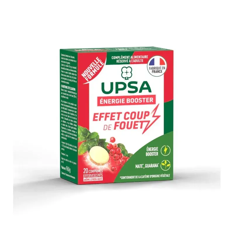 Upsa Energie Booster Effet Coup de Fouet 20 comprimés effervescents - Univers Pharmacie