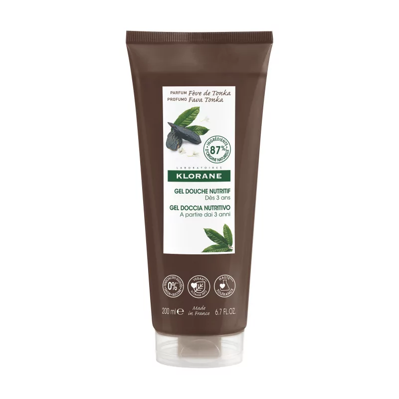 Klorane Gel Douche Nutritif Fève de Tonka 200ml - Univers Pharmacie