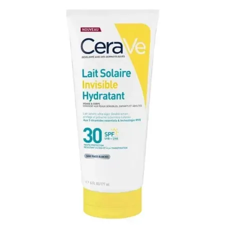 CeraVe Lait Solaire Invisible Hydratant SPF30+ 177ml - Univers Pharmacie