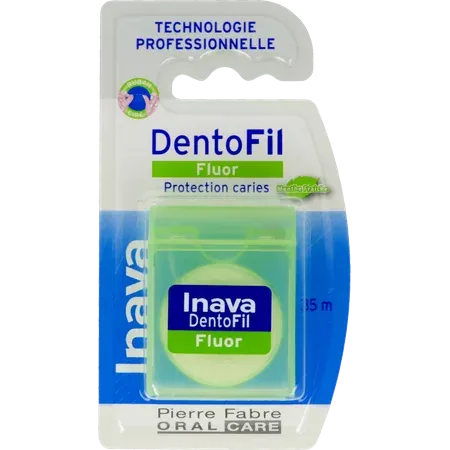Inava DentoFil Fluor Protection Caries Menthe Fraîche 35M - Univers Pharmacie