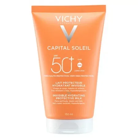 Vichy Capital Soleil Lait Protecteur Hydratant Invisible SPF50+ 150ml - Univers Pharmacie