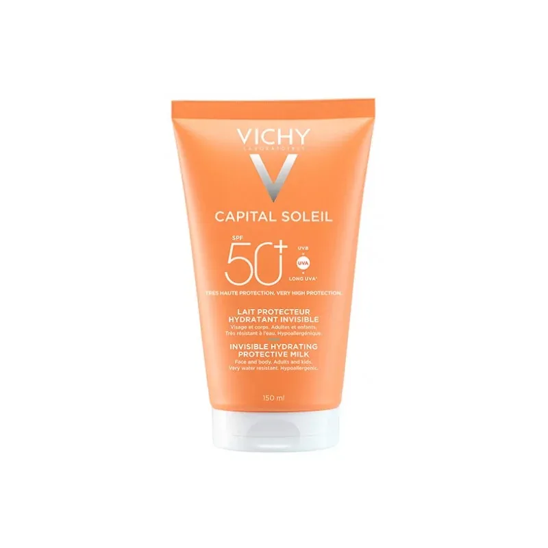 Vichy Capital Soleil Lait Protecteur Hydratant Invisible SPF50+ 150ml - Univers Pharmacie
