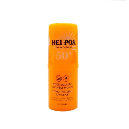 Hei Poa Stick Solaire Invisible Monoï SPF50+ 15g - Univers Pharmacie