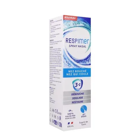 Respimer Spray Nasal Nez Bouché Nez qui Coule 100ml - Univers Pharmacie