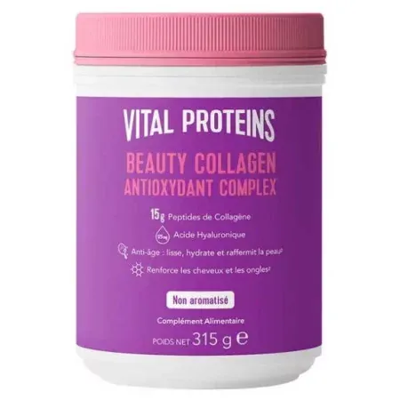Vital Proteins Beauty Collagen Antioxydant Complex Non Aromatisé 315g - Univers Pharmacie