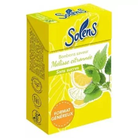 Solens Bonbons Saveur Mélisse Citronnée Sans Sucres 50g - Univers Pharmacie