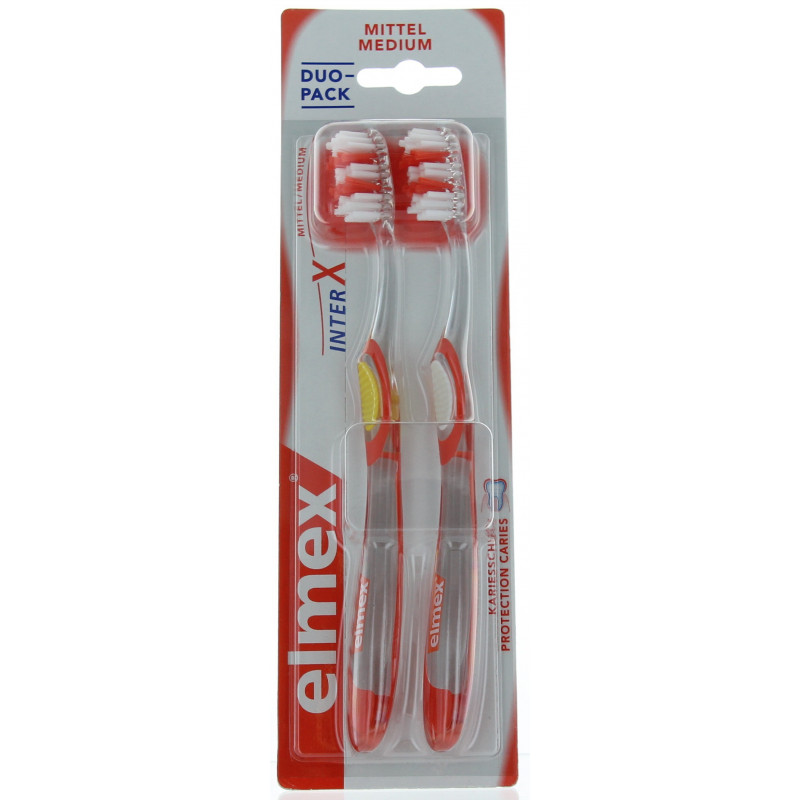 Brosse à Dents Medium InterX Elmex X2 Brosse à Dents Medium InterX Elmex X2
