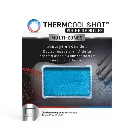 ThermCool&Hot Poche de Billes Multizones Chaud/Froid 19,6X11,9cm - Univers Pharmacie