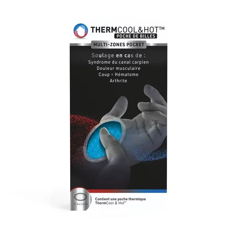 ThermCool&Hot Poche de Billes Multizones Pocket Chaud/Froid 11,5X5,7cm - Univers Pharmacie