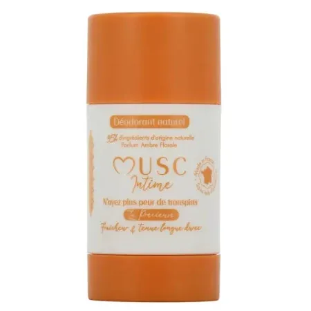 Musc Intime Déodorant Naturel La Précieuse Amber Flower 50g - Univers Pharmacie
