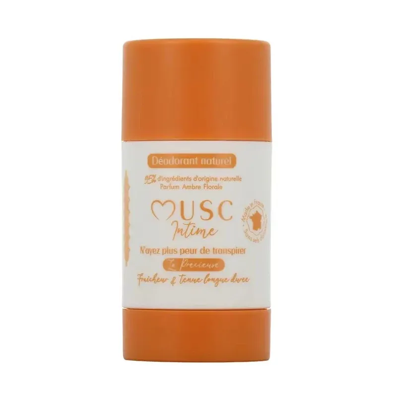 Musc Intime Déodorant Naturel La Précieuse Amber Flower 50g - Univers Pharmacie
