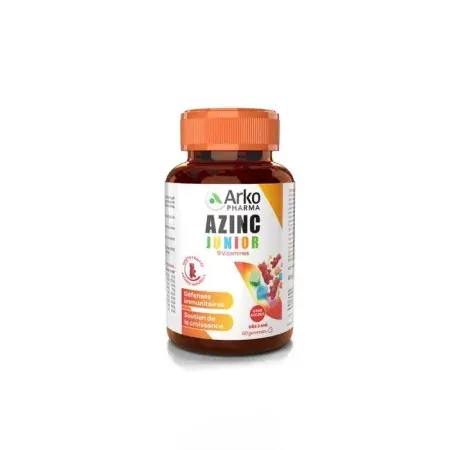 Arkopharma Azinc Junior 9 vitamines 60 gummies - Univers Pharmacie