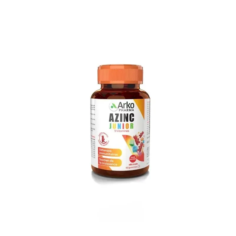 Arkopharma Azinc Junior 9 vitamines 60 gummies - Univers Pharmacie