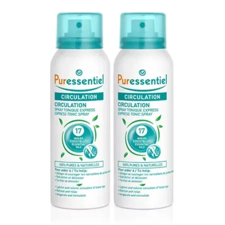 Puressentiel Circulation Spray Tonique Express 2X100ml - Univers Pharmacie
