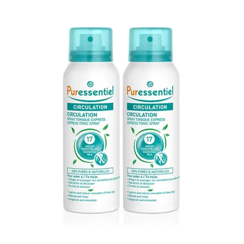 Puressentiel Circulation Spray Tonique Express 2X100ml - Univers Pharmacie
