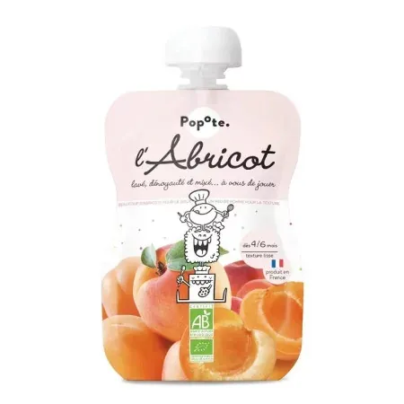 Popote L'Abricot Bio Compote 120g - Univers Pharmacie