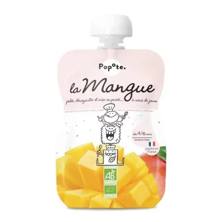 Popote La Mangue Bio Compote 120g - Univers Pharmacie