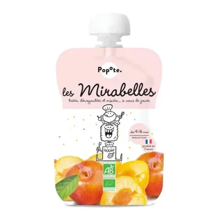 Popote Les Mirabelles Bio Compote 120g