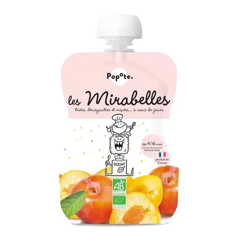 Popote Les Mirabelles Bio Compote 120g