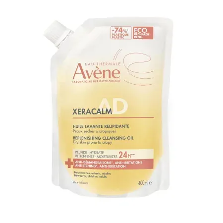 Avène XeraCalm A.D Huile Lavante Relipidante Eco Recharge 400ml - Univers Pharmacie