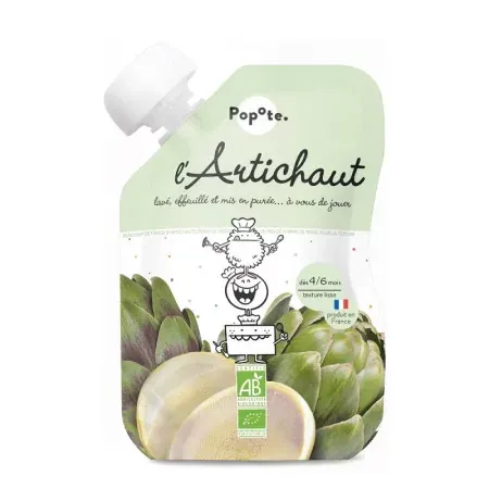 Popote L'Artichaut Bio Purée 120g - Univers Pharmacie