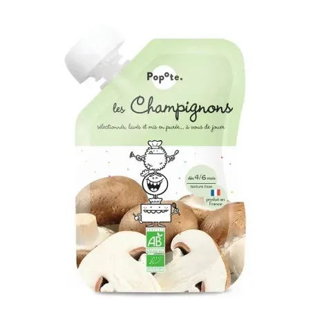Popote Les Champignons Bio Purée 120g - Univers Pharmacie