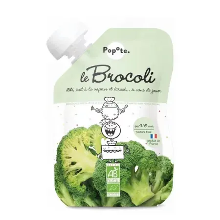 Popote Le Brocoli Bio Purée 120g - Univers Pharmacie