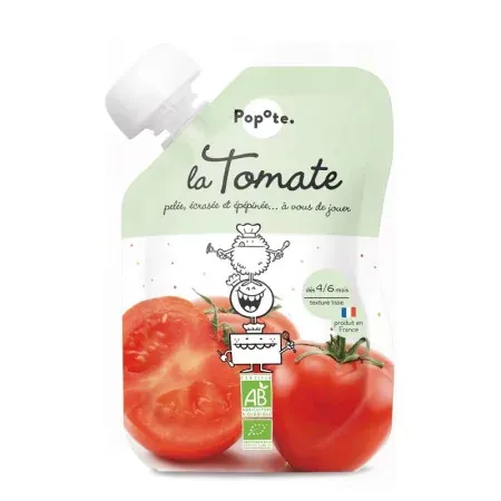 Popote La Tomate Bio Purée 120g - Univers Pharmacie