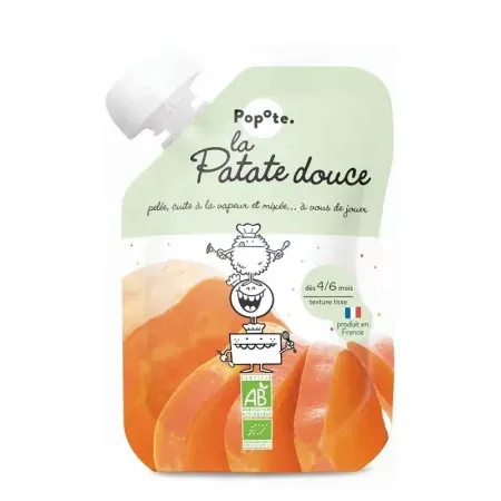 Popote La Patate Douce Bio Purée 120g - Univers Pharmacie